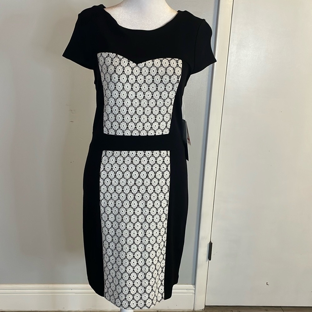 [Kensie] “Dove” Combo Dress - Size Small NWT